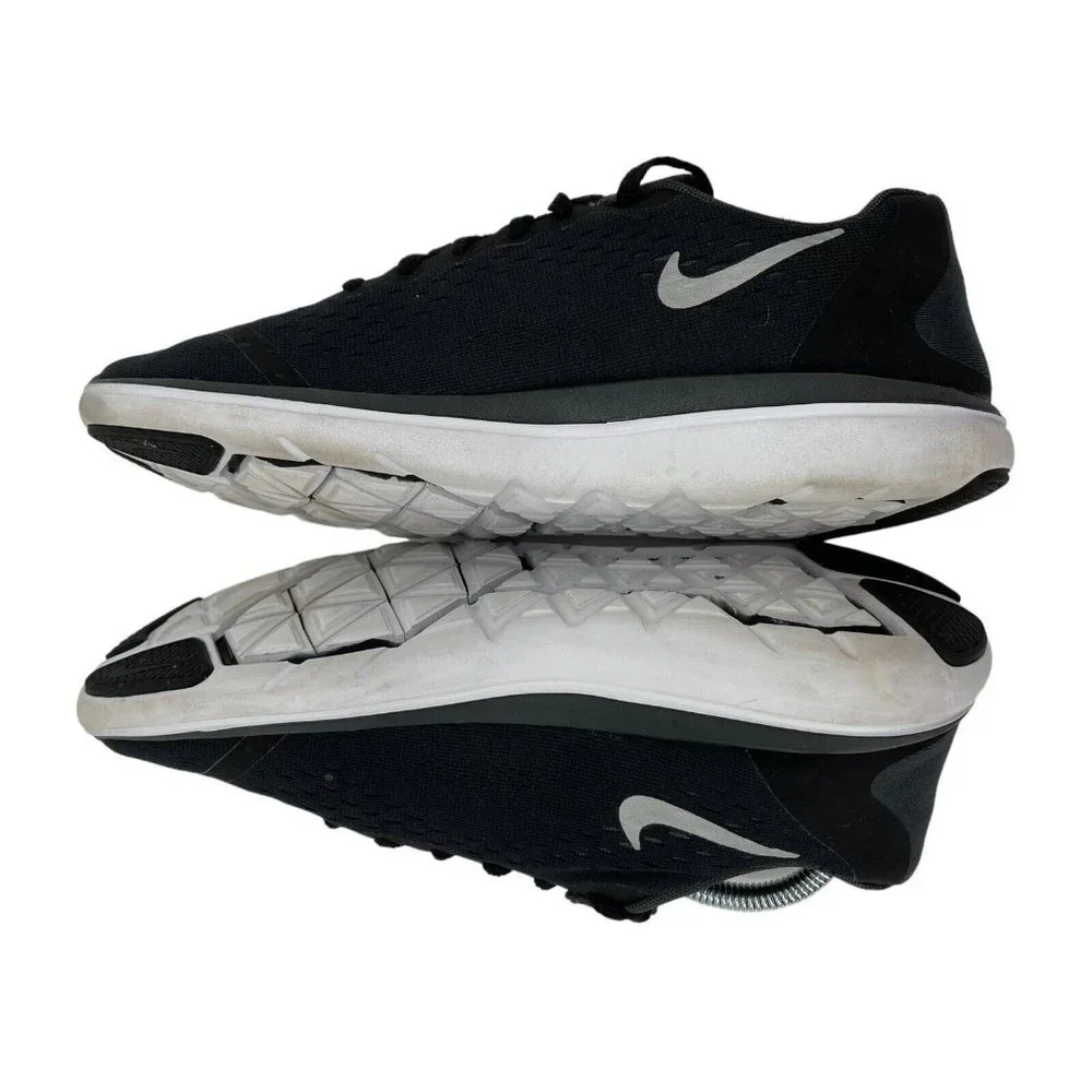 Nike Flex Black 904236-001 Junior‎ Trainers Size 5 Black White Sneakers Shoes